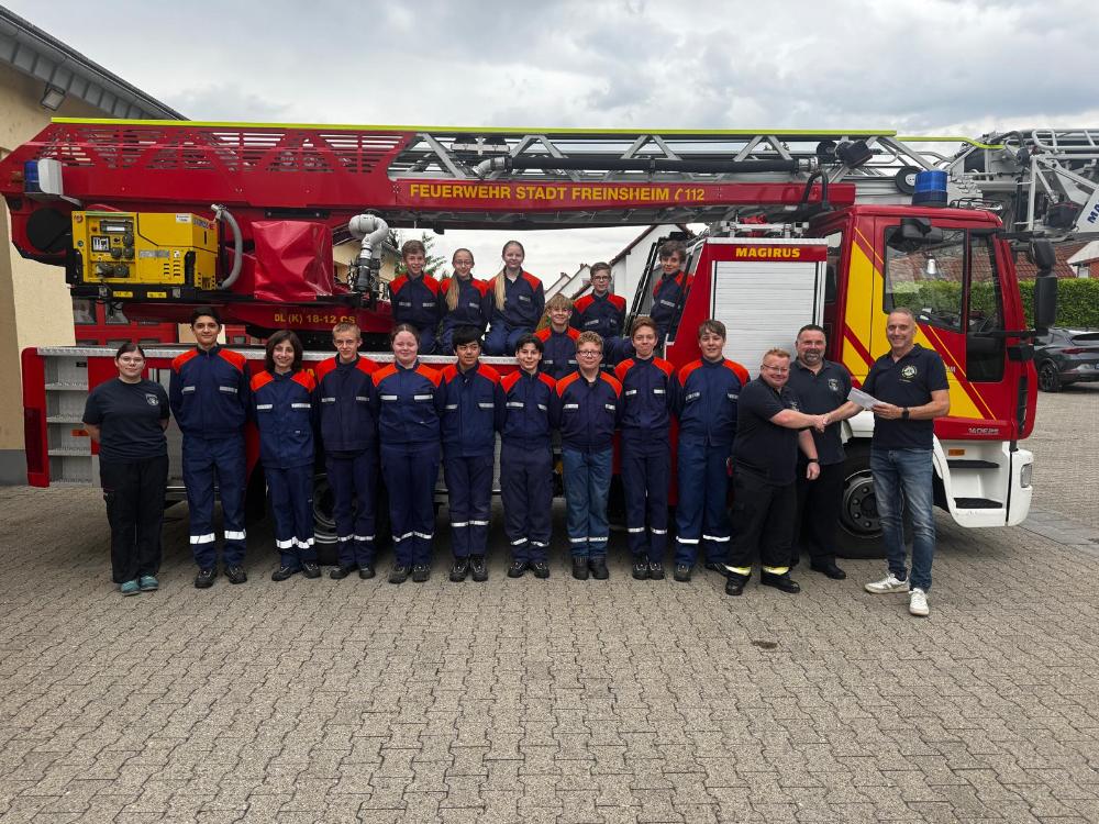 Scheckübergabe der Lions Freinsheim